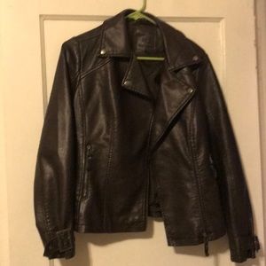 Faux leather jacket
